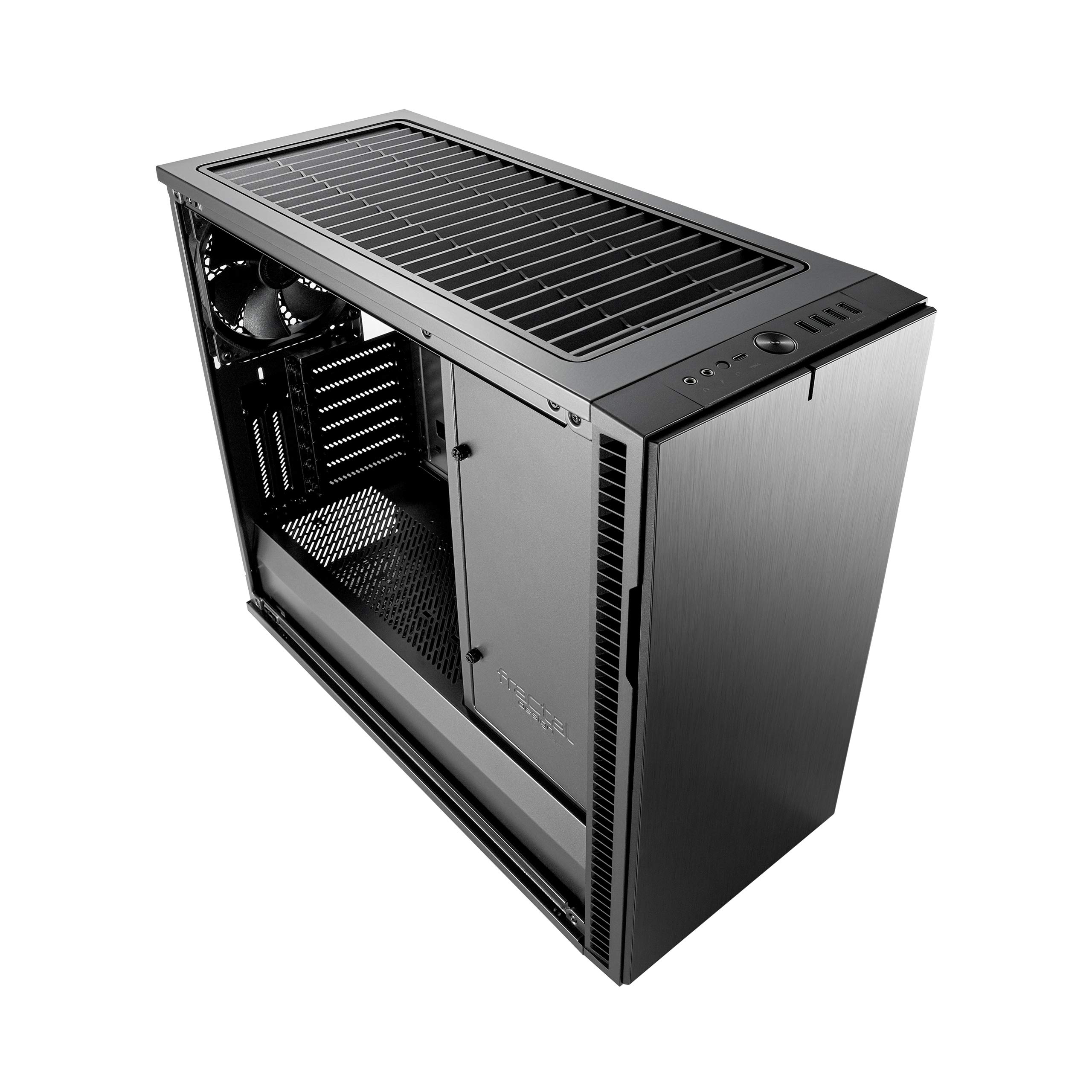 Gabinete ATX - Fractal Design Define R6 USB-C Gunmetal TG FD-CA
